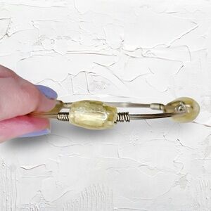 62u. Yellow Wire Wrap Bracelet